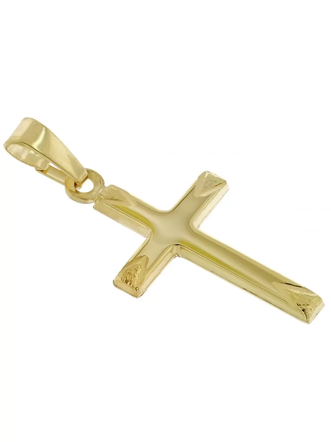 trendor Kreuz-Anhanger Gold 585 / 14 Karat Fur Damen, Herren, Kinder | Herrenschmuck