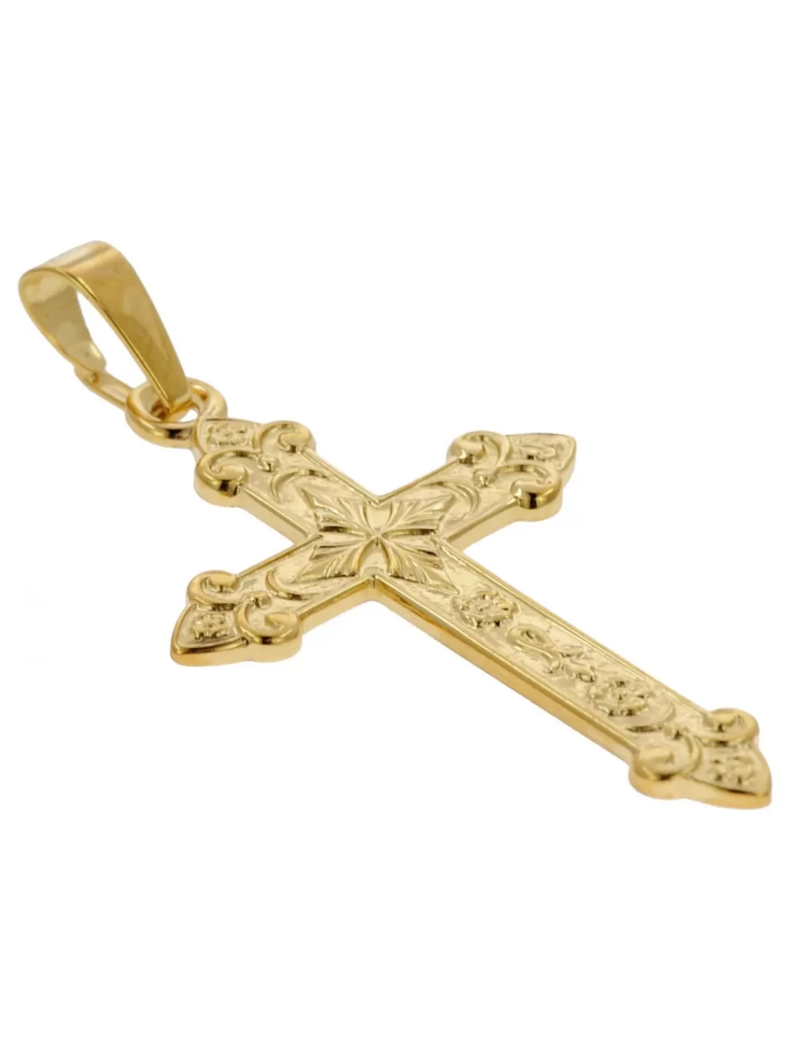 trendor Kreuz-Anhanger Gold 750 (18 Karat) 32 X 16 Mm | Herrenschmuck