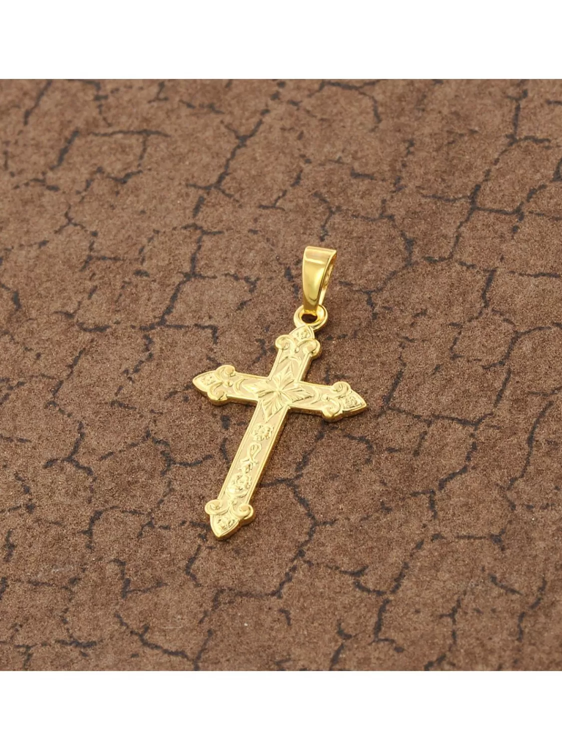 trendor Kreuz-Anhanger Gold 750 (18 Karat) 32 X 16 Mm | Herrenschmuck
