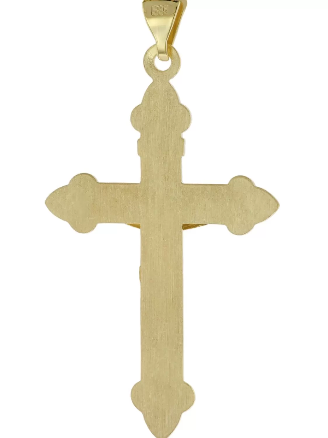 trendor Kreuz-Anhanger Mit Korpus Gold 585 (14 Karat) 40 X 27 Mm | Herrenschmuck