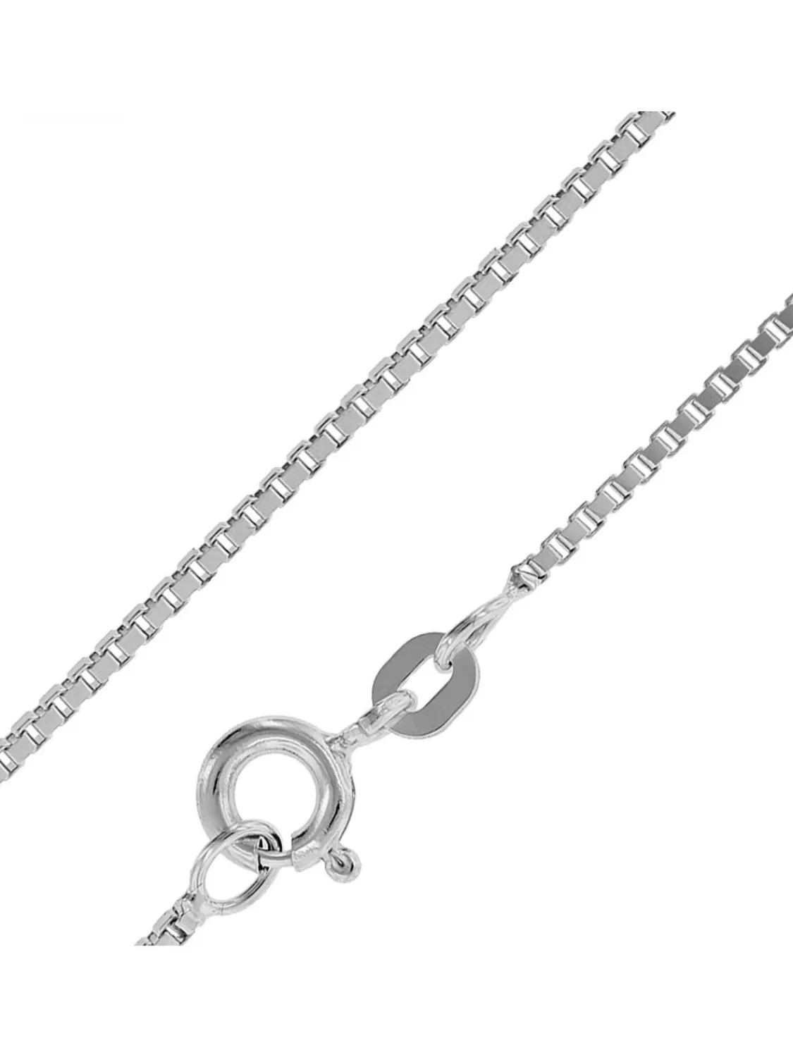 trendor Kruzifix-Anhanger 24 Mm Weisgold 585 / 14 Karat Mit Silberkette | Herrenschmuck