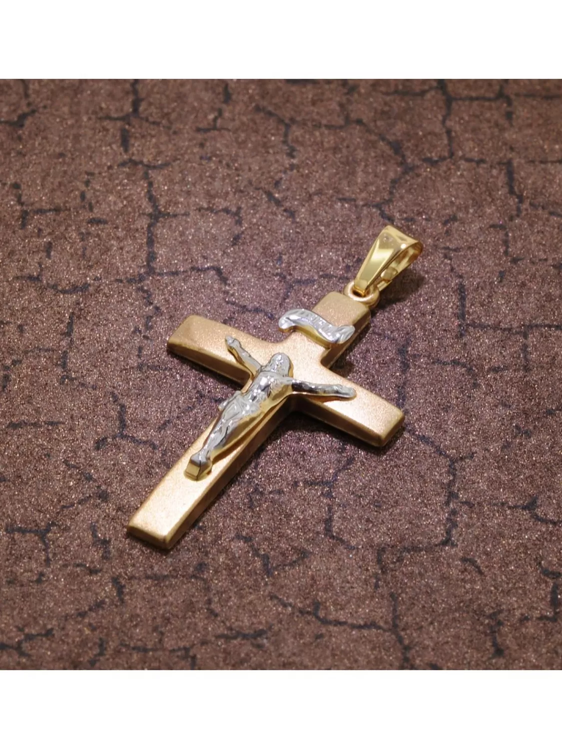 trendor Kruzifix-Anhanger Gold 750 (18 Karat) 35 X 19 Mm | Herrenschmuck