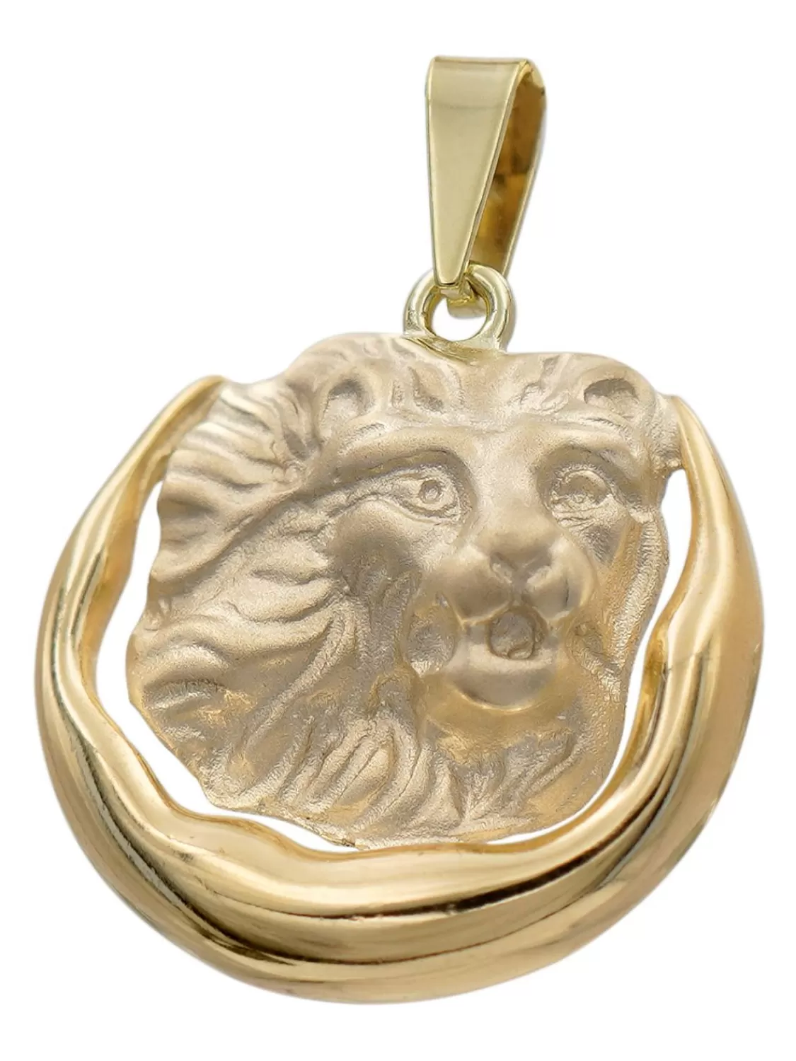 trendor Lowe Sternzeichen Anhanger Gold 333 (8 Karat) O 21 Mm | Herrenschmuck