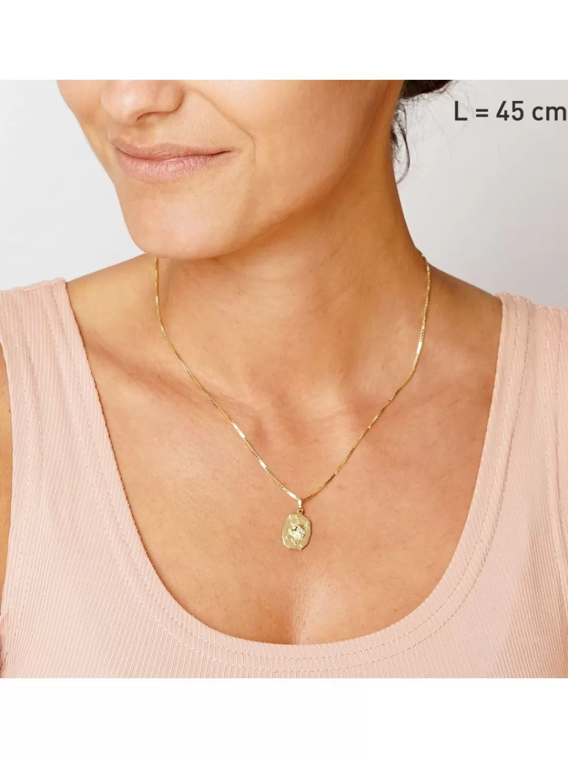trendor Lowe Sternzeichen Gold 333 / 8K Mit Vergoldeter Silberkette | Herrenschmuck