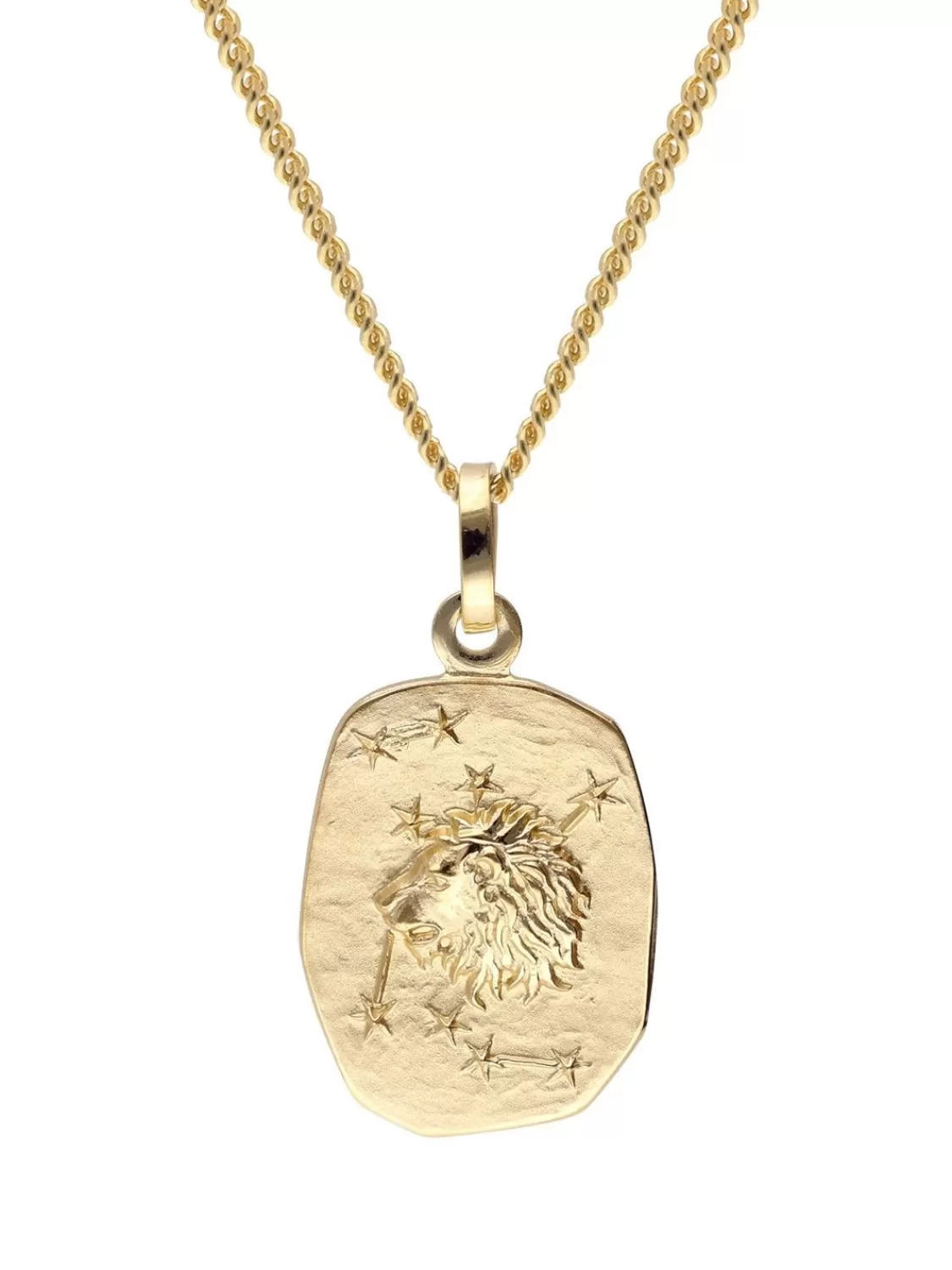 trendor Lowe Sternzeichen Gold 585 / 14K Mit Vergoldeter Silberkette | Herrenschmuck