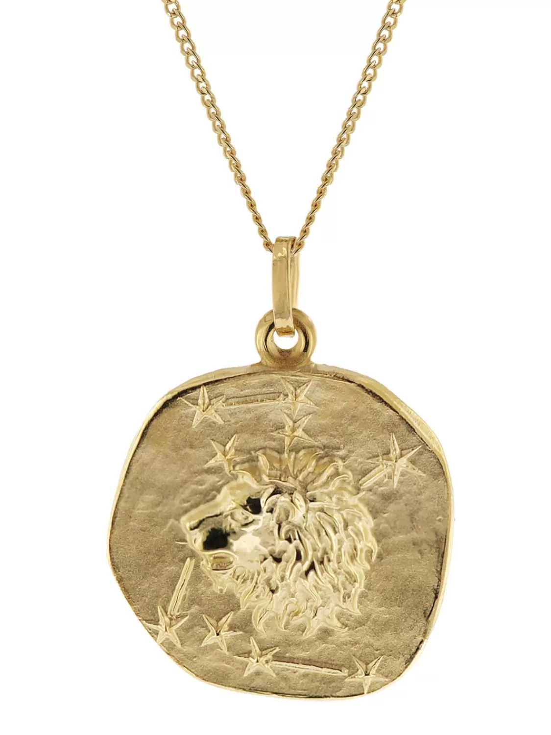trendor Lowe Sternzeichen O 20 Mm Mit 333/8K Goldkette Fur Herren | Herrenschmuck