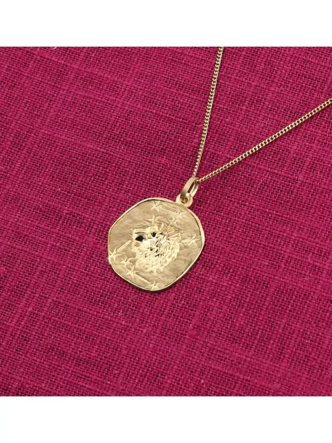 trendor Lowe Sternzeichen O 20 Mm Mit 333/8K Goldkette Fur Herren | Herrenschmuck