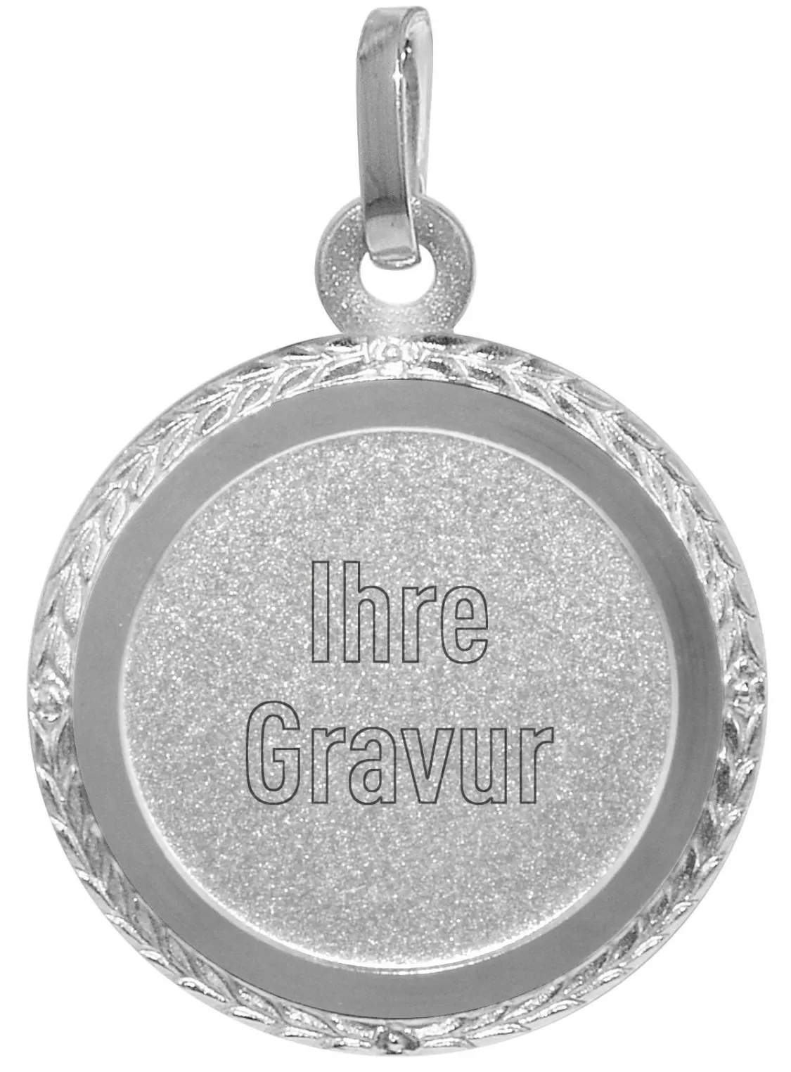 trendor Madchen-Anhanger Mit Namen Silber 925 Gravurplatte O 15 Mm | Herrenschmuck