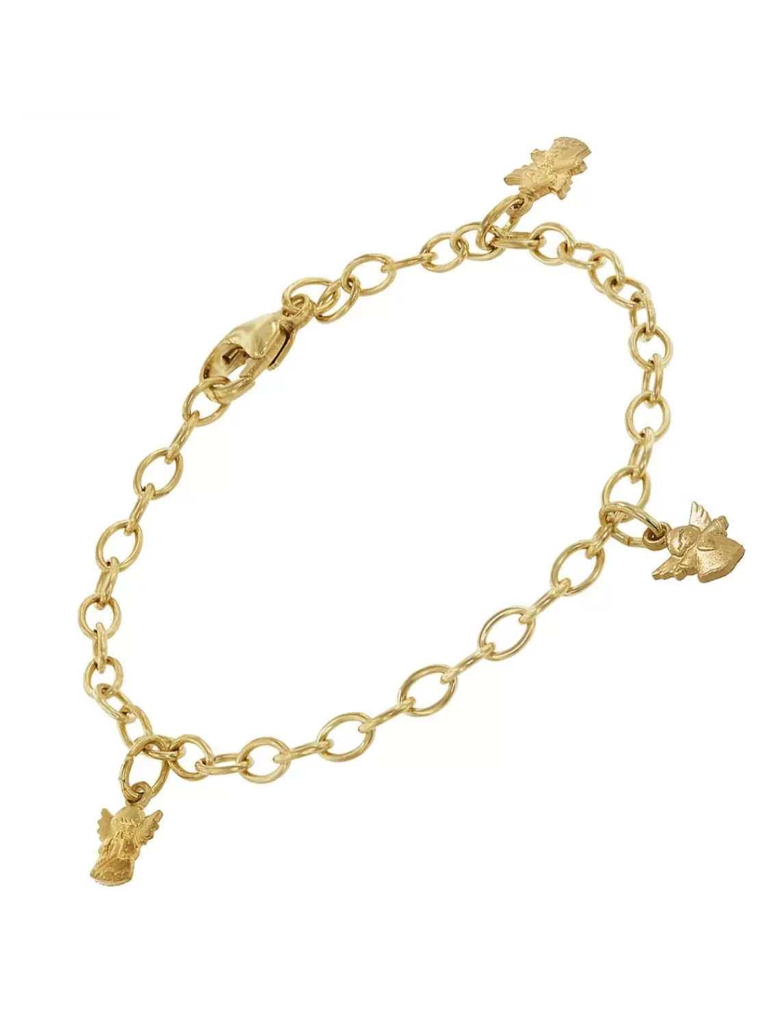 trendor Madchen-Armband Mit Engeln Gold Auf Silber Fur Kinder | Kinderschmuck