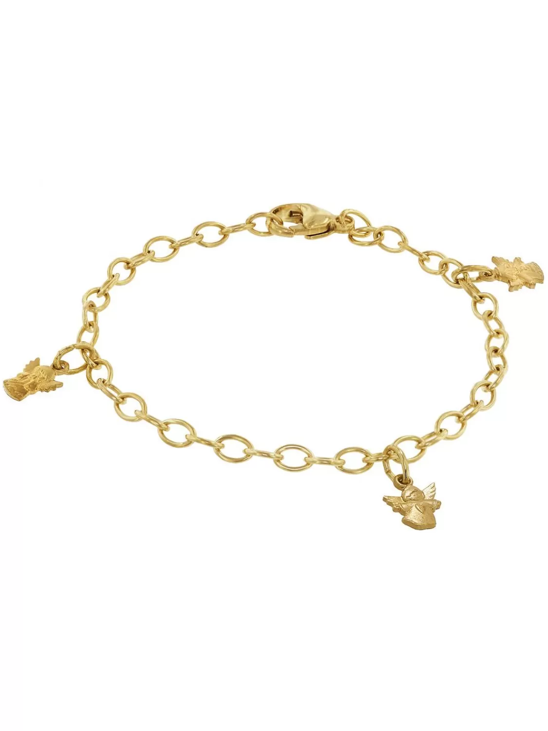 trendor Madchen-Armband Mit Engeln Gold Auf Silber Fur Kinder | Kinderschmuck