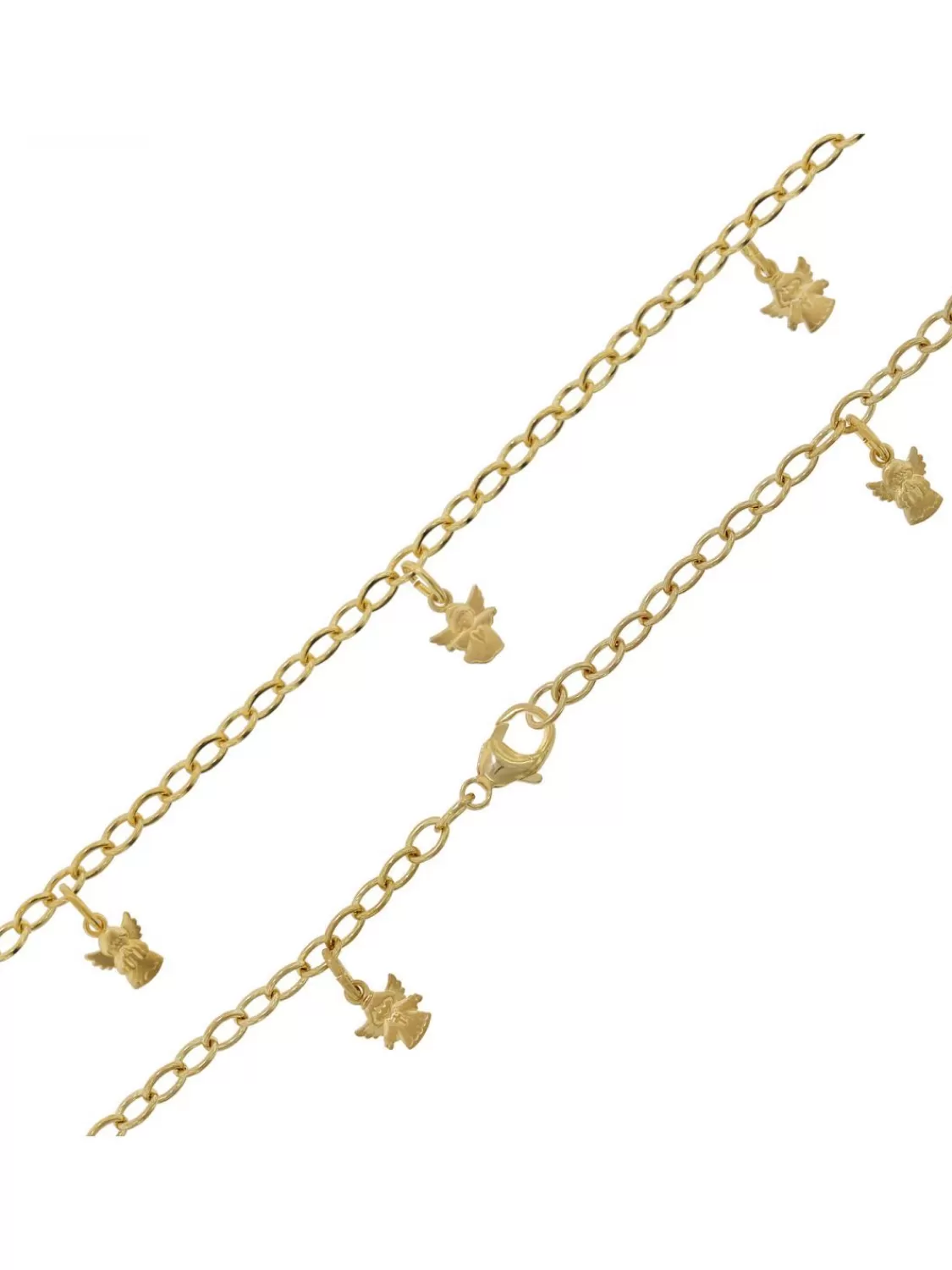 trendor Madchen-Armband Mit Engeln Gold Auf Silber Fur Kinder | Kinderschmuck