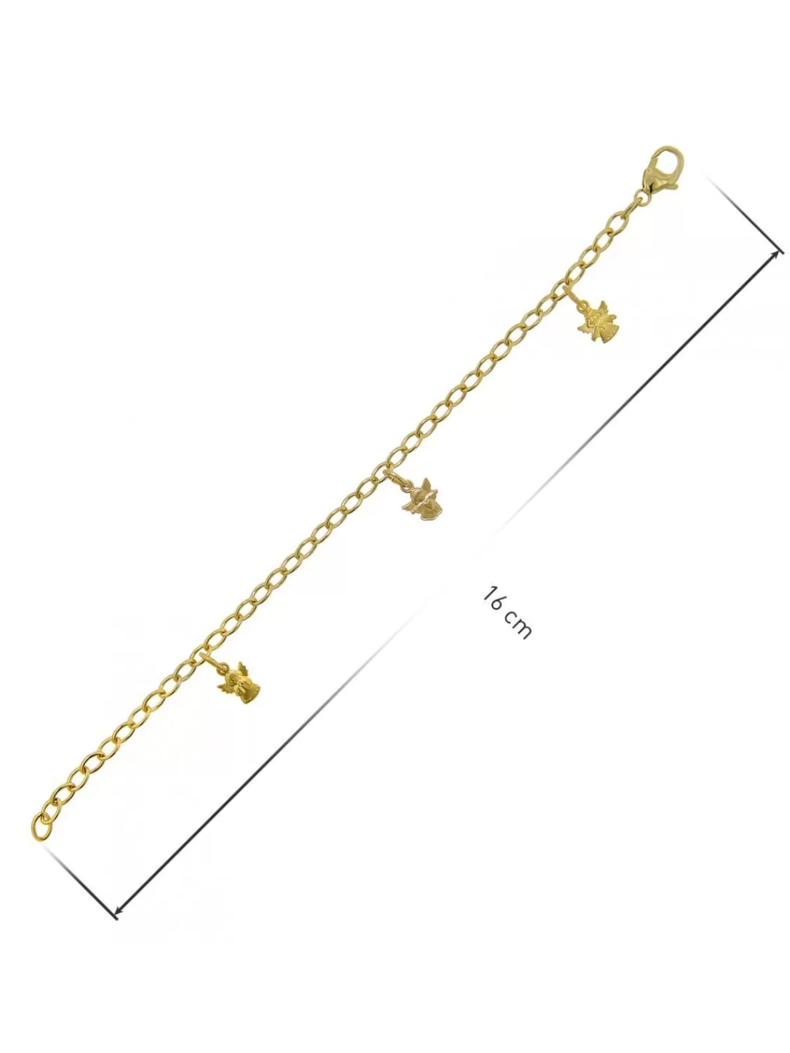 trendor Madchen-Armband Mit Engeln Gold Auf Silber Fur Kinder | Kinderschmuck