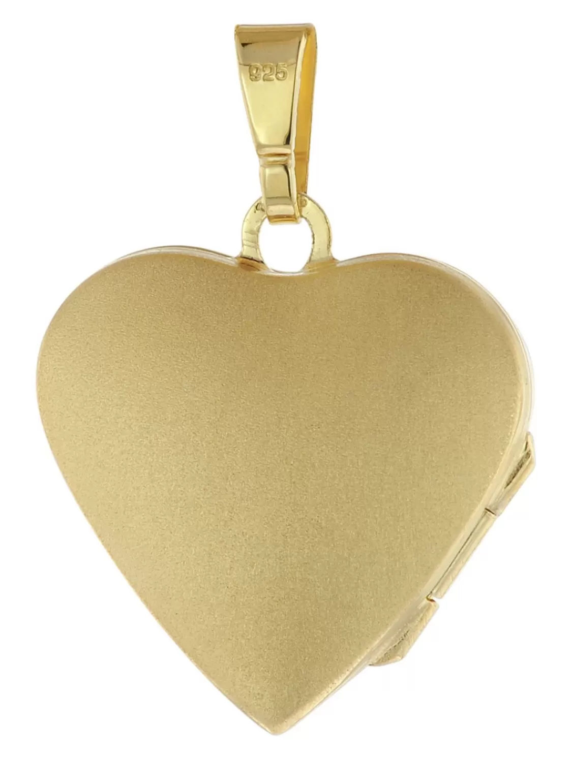 trendor Medaillon Herz Mit Kette Gold Plattiertes 925 Silber | Damenschmuck