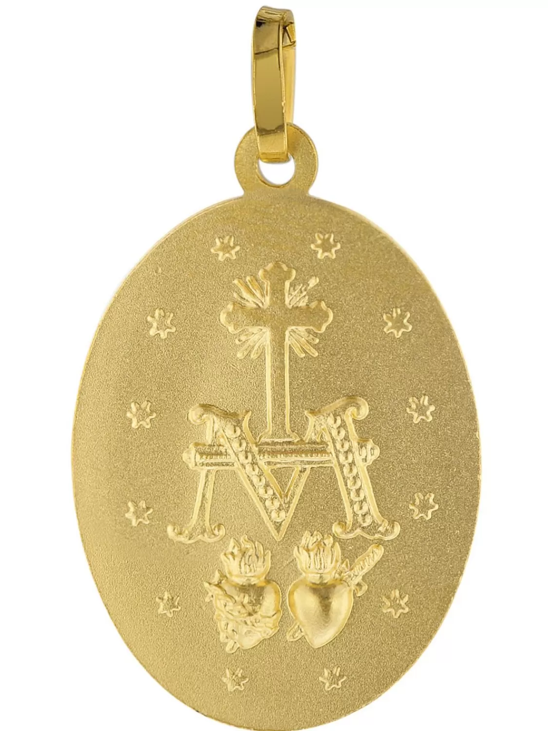 trendor Milagrosa Anhanger 333 Gold 18 Mm + Vergoldete Silberkette | Damenschmuck