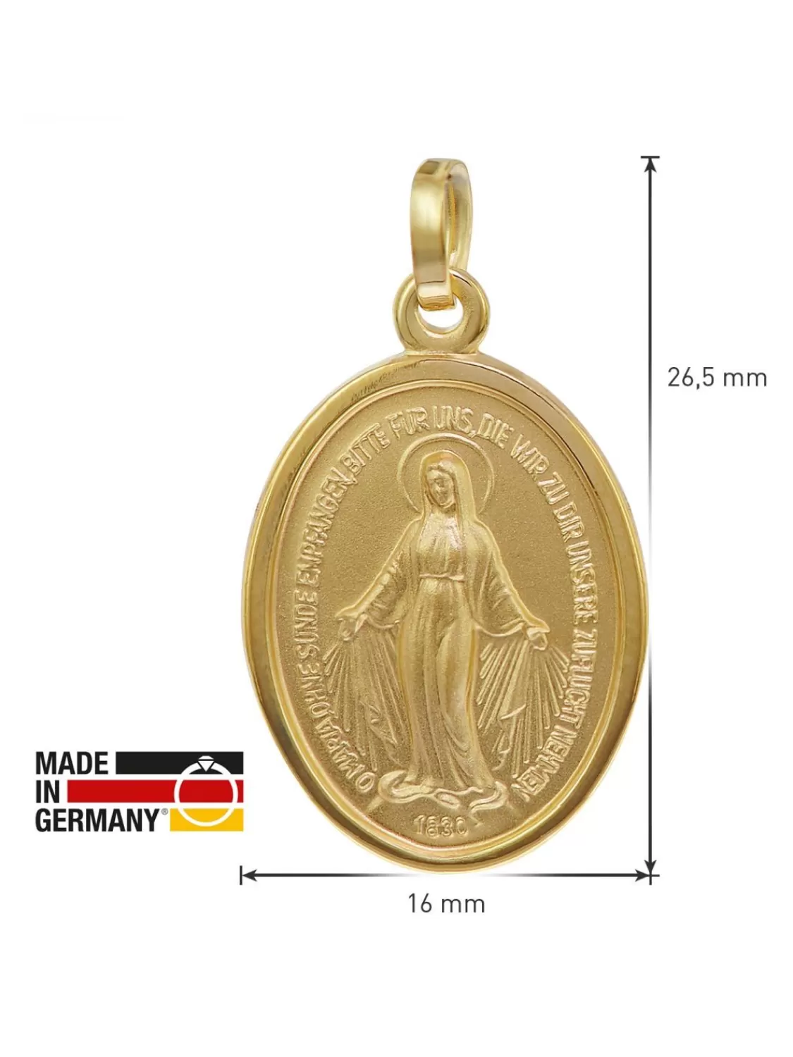 trendor Milagrosa Anhanger Gold 333 (8 Karat) 20 Mm | Herrenschmuck