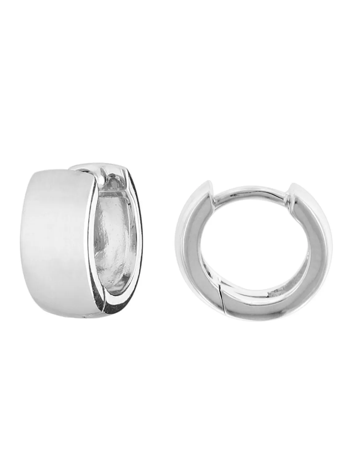 trendor Ohrringe 925 Silber Unisex Creolen O 12 Mm | Herrenschmuck