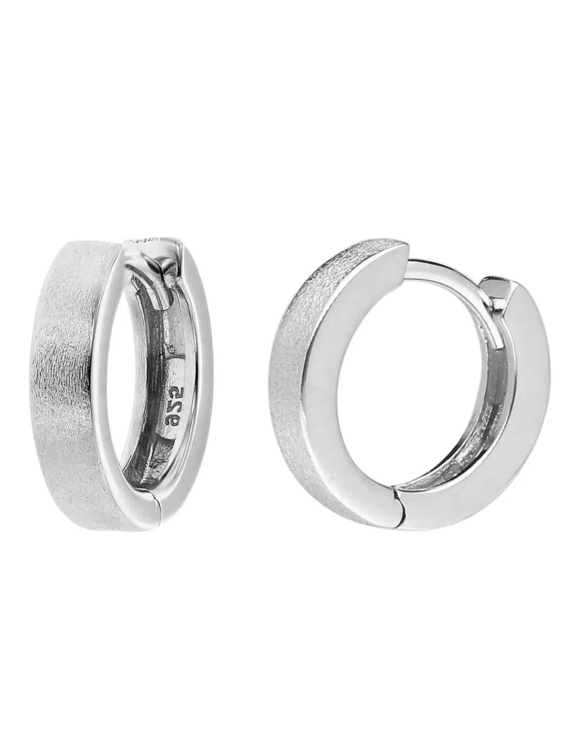trendor Ohrringe Fur Damen Und Herren 925 Silber Creolen O 13 Mm | Herrenschmuck