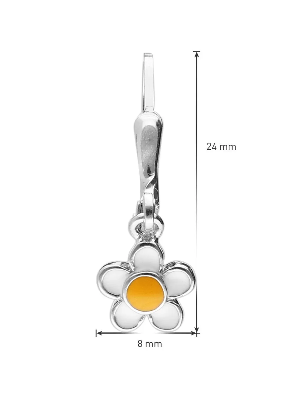 trendor Ohrringe Fur Madchen Silber 925 Mit Blute Anhanger | Kinderschmuck