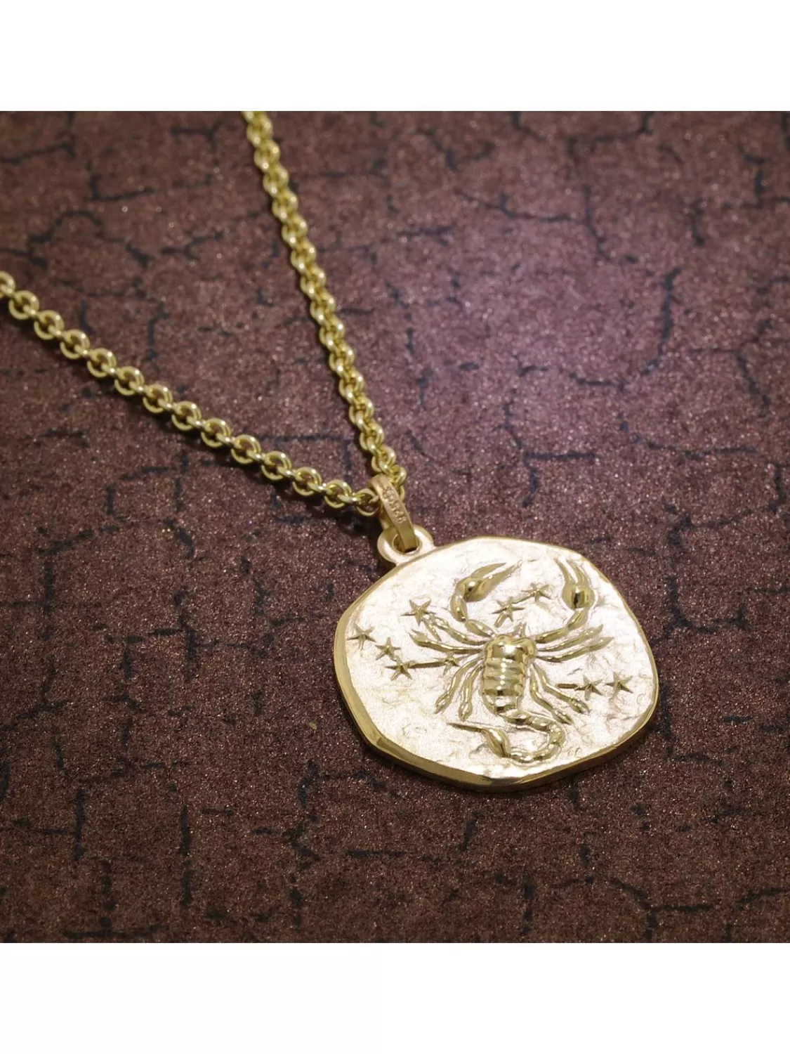 trendor Skorpion Sternzeichen O 20 Mm Herrenkette Gold Auf Silber | Herrenschmuck