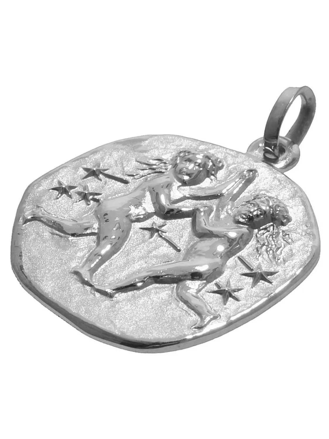 trendor Sternzeichen Zwillinge O 20 Mm Und Halskette 925 Silber | Herrenschmuck