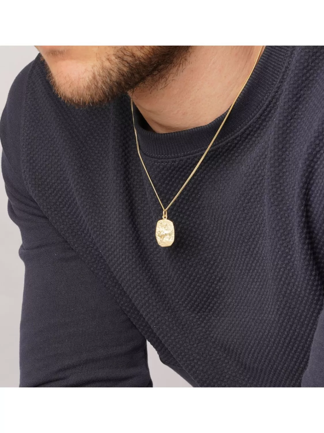 trendor Stier Sternzeichen Gold 333 / 8K Mit Vergoldeter Silberkette | Herrenschmuck