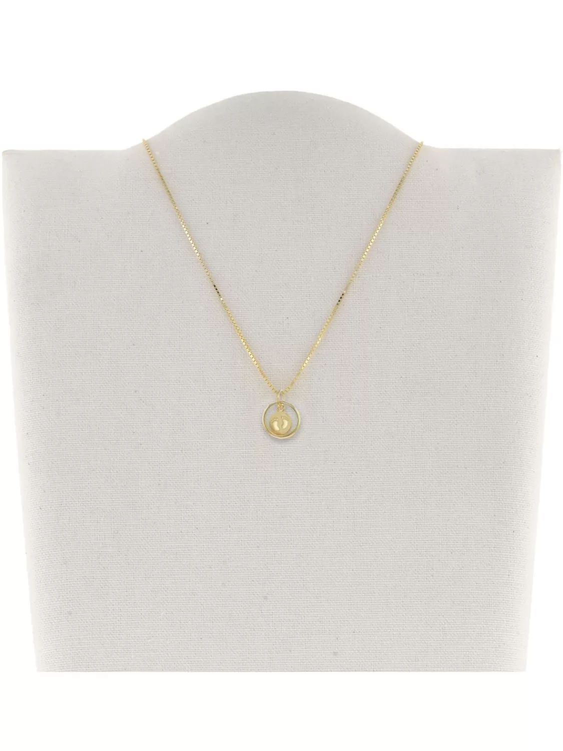 trendor Taufring Babyfuse Gold 585 / 14 Karat Mit Vergoldeter Kette | Kinderschmuck