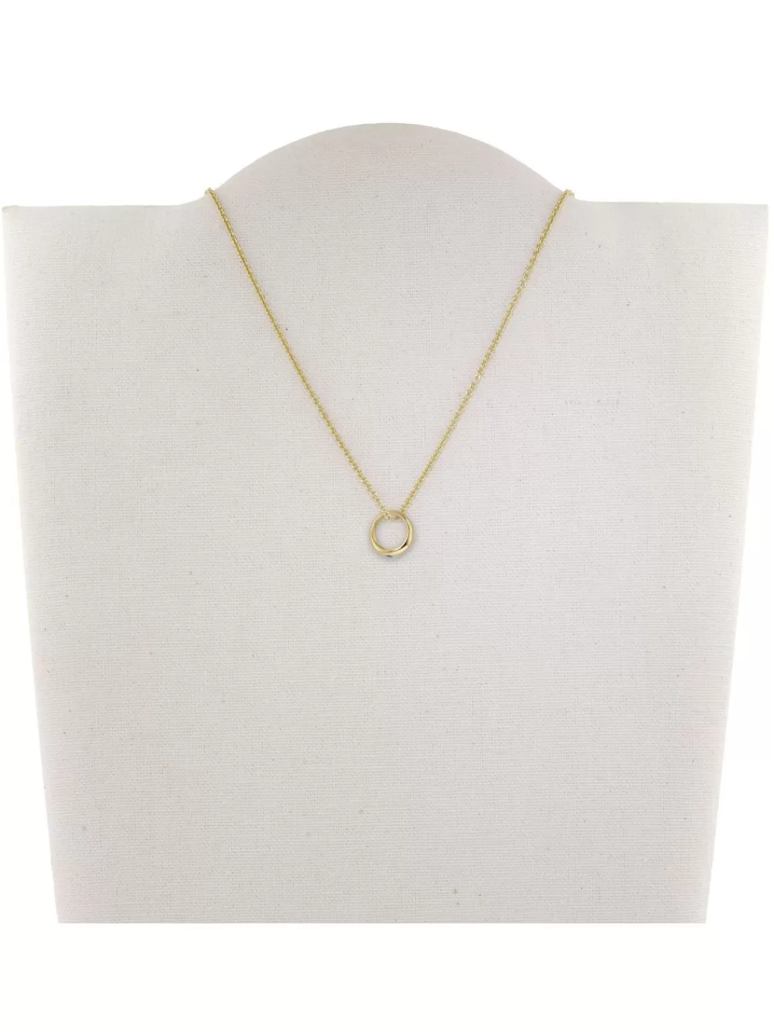 trendor Taufring Mit Saphir Gold 585 An Goldplattierter Kette 40/38 Cm | Kinderschmuck
