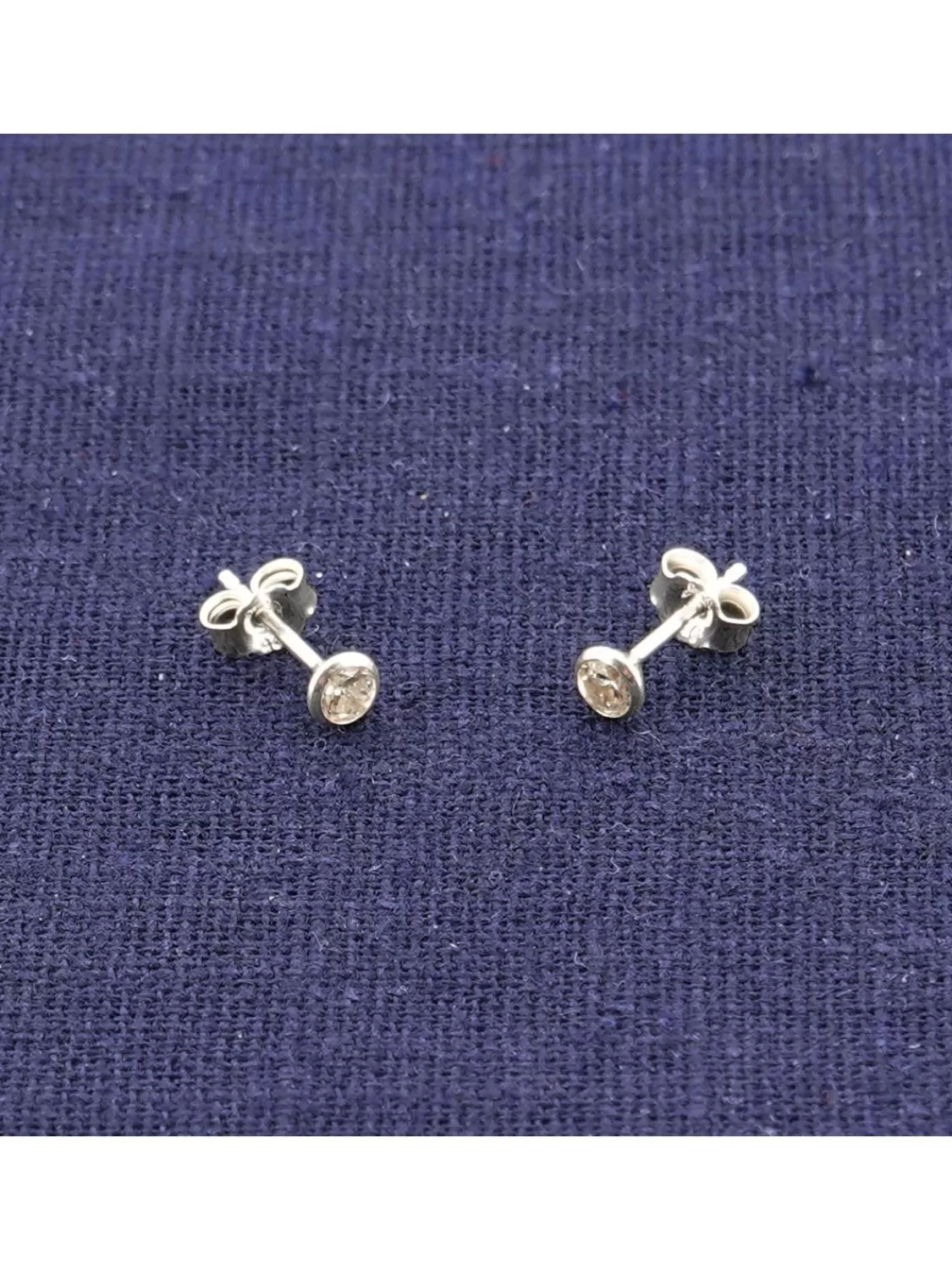 trendor Unisex Ohrringe 925 Silber Ohrstecker Mit Zirkonia 4 Mm | Herrenschmuck